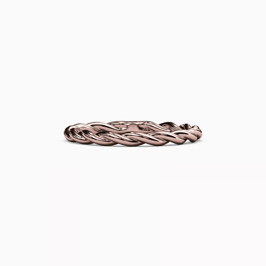 Twist Ring in 14K Gold