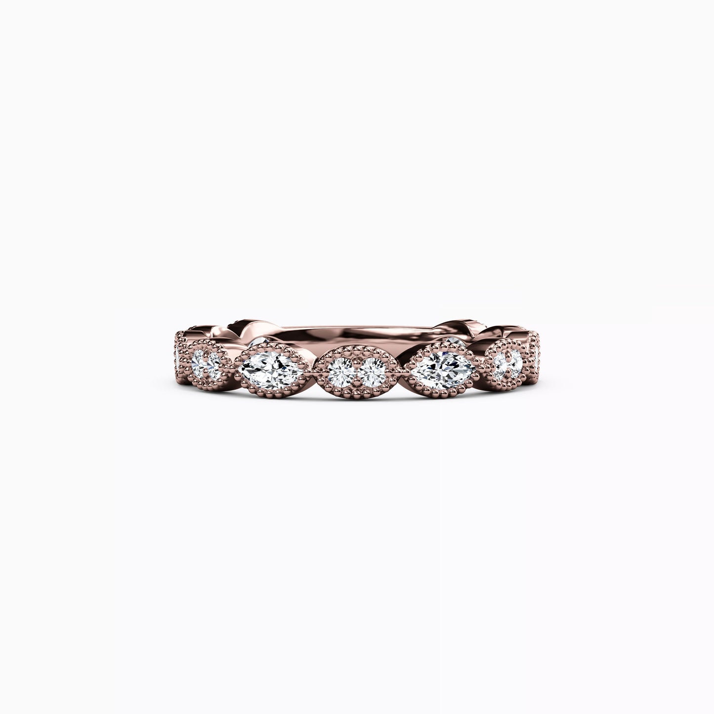 Diamond Marquise Stackable Ring in 14K Gold