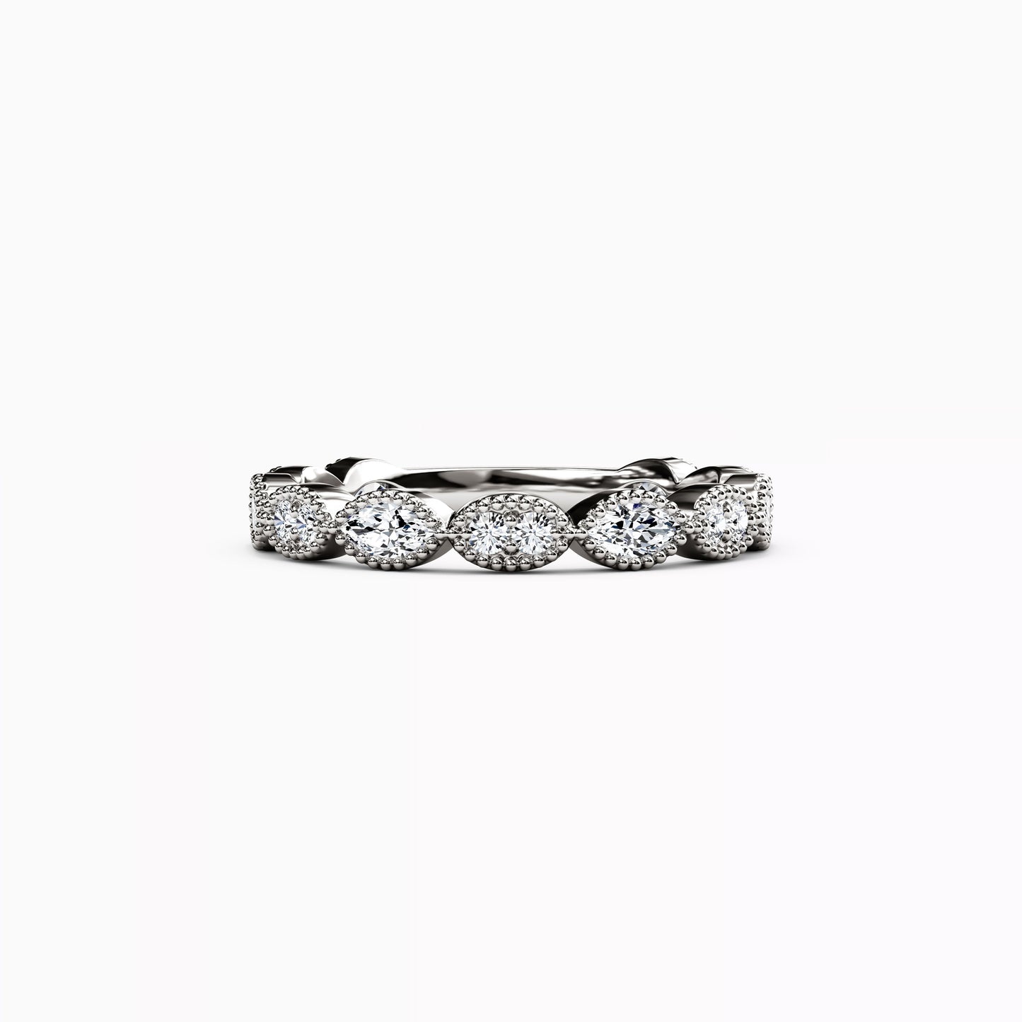 Diamond Marquise Stackable Ring in 14K Gold