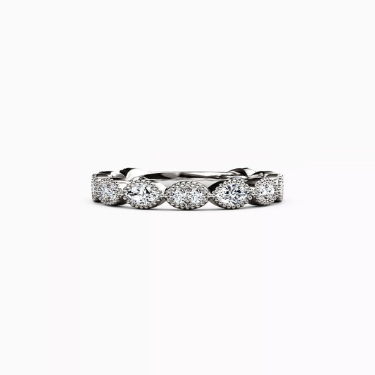 Diamond Marquise Stackable Ring in 14K Gold