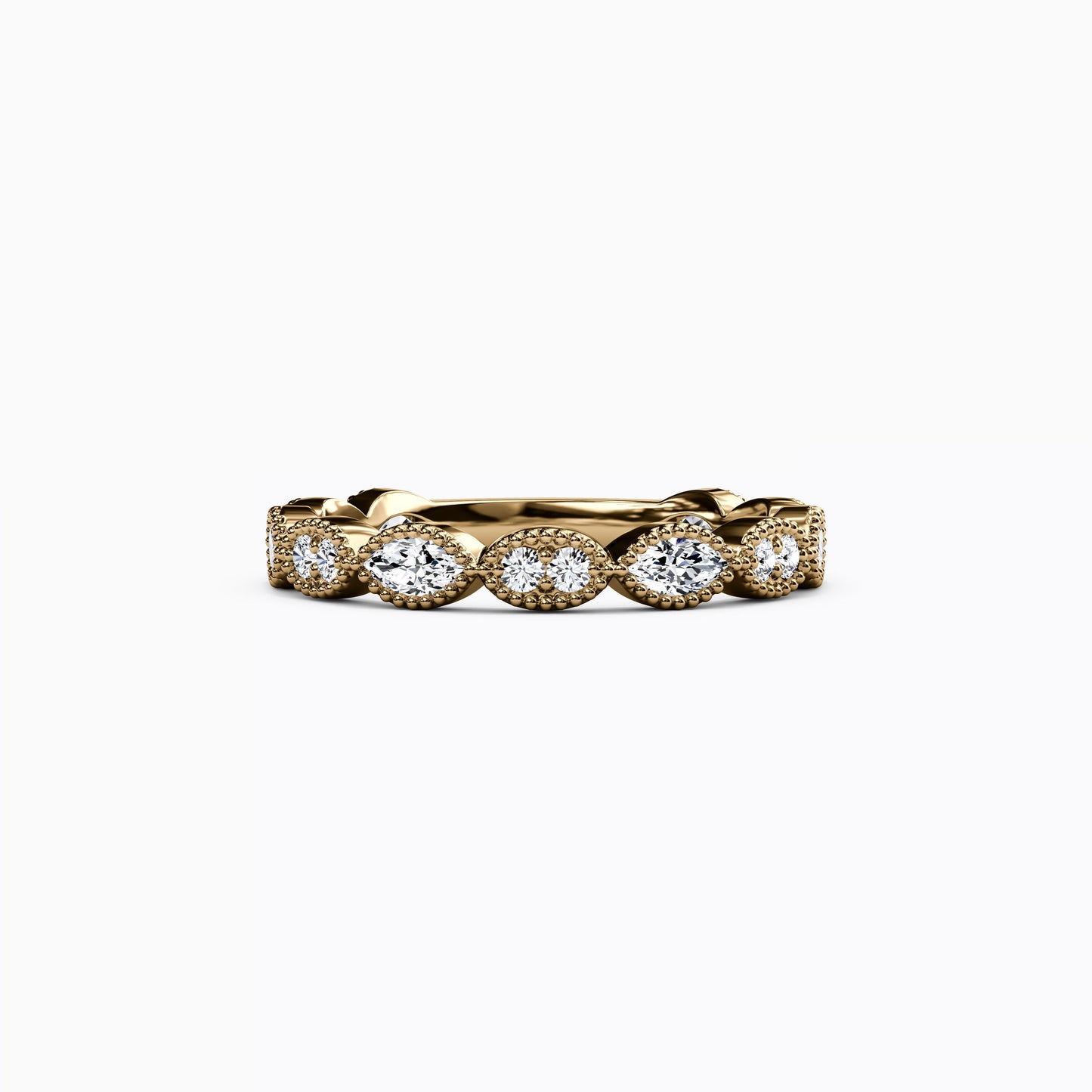 Diamond Marquise Stackable Ring in 14K Gold