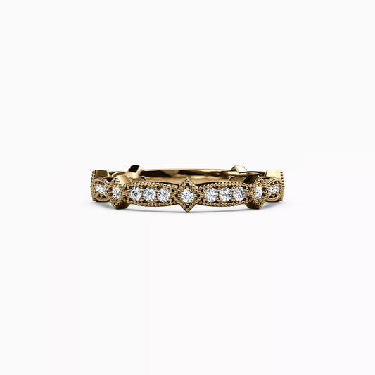 Diamond Stackable Ring in 14K Gold