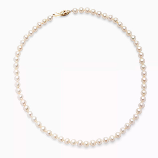 Freshwater Cultured Pearl Necklace in 14K Gold